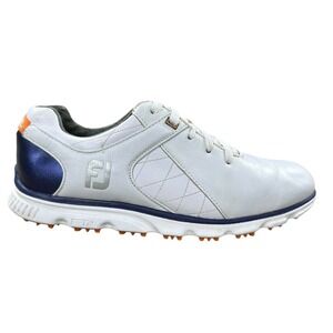 Footjoy Golf Shoes 8.5‎ M White Leather Pro SL Spikeless Athletic 53533